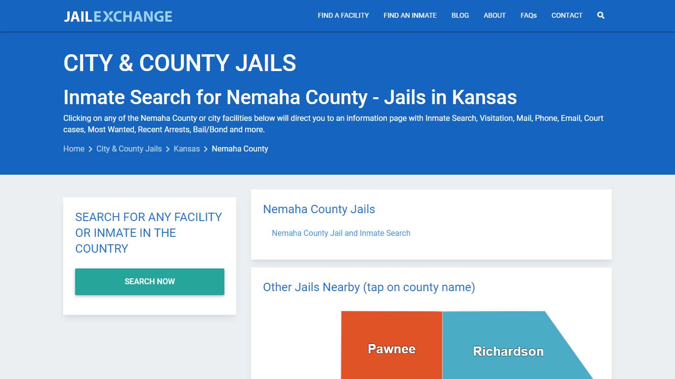 Inmate Search for Nemaha County | Jails in Kansas - Jail Exchange